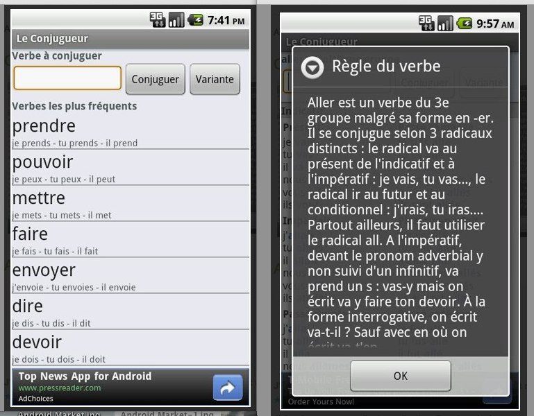 Le Conjugueur Le Meilleur Des Applications Iphone Et Android Pour Les Etudiants Page 7 Sur 20